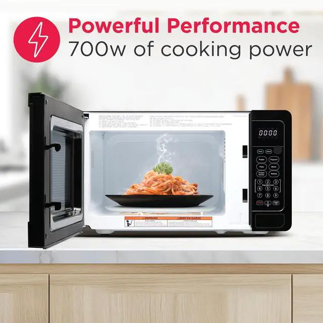 Alt view image 3 of 7 - EMW733BLACKAMZ 0.7 Cu. Ft. Microwave, Black