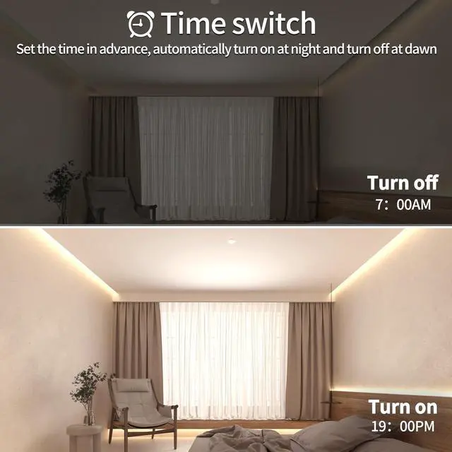 Alt view image 7 of 7 - COB LED Strip Lights 100ft,3000K DC 24V Dimmable Warm White Flexible LED Rope Lights for Bedroom,with Remote and app Control LED Lights Strip for Living Room, Shelf, Cabinet