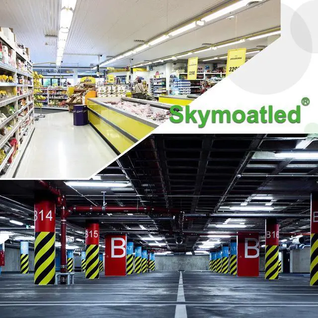 Alt view image 7 of 7 - 8Pack 4FT LED Shop Light Garage Lights,50W 6000K 7500LM White Light,Hanging/Surface Mount,T8 4FT Tube Lamp for Warehouse Workshop Basement,Linkable LED Shop Lights,Plug and Play