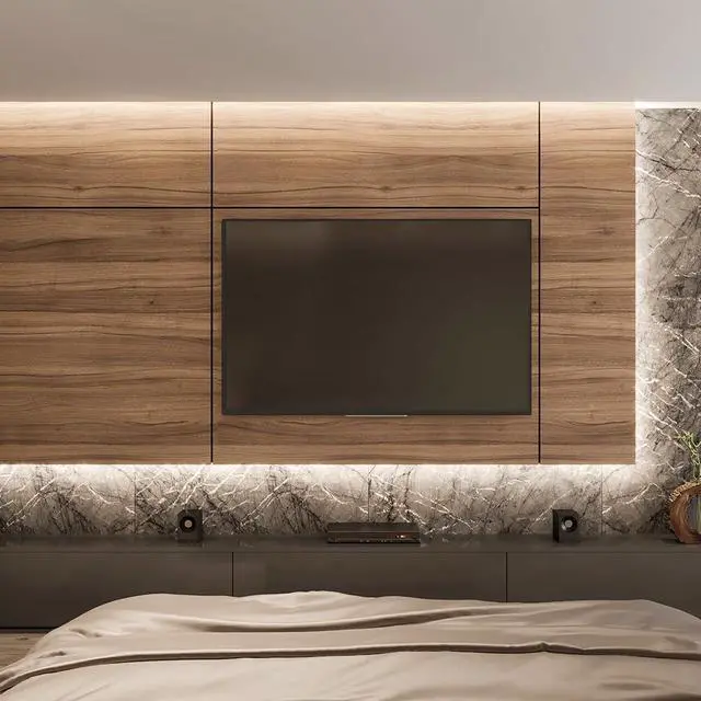 Alt view image 6 of 7 - 60 in. Hardwired LED Under Cabinet Strip Light, 2300 Lumens, 3000K Warm White, Kitchen and Living Room 120V White Cove Lighting, No Power Supply Needed