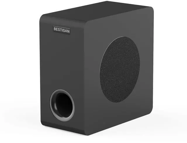 Main image of Powered Subwoofer, 6.5'' Side Firing Home Audio Sub, Deep Bass Response Subwoofers, Easy Setup with Home Theater Systems, TV, Speakers, RCA, LFE, AUX Input, High-Level Speaker Input & Output