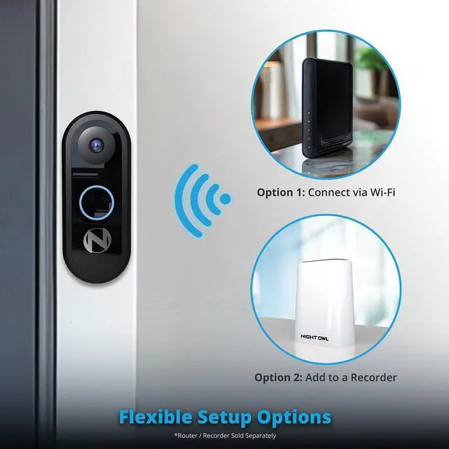 Alt view image 5 of 7 - 1080p Video Doorbell with Mount and Wireless Chime
