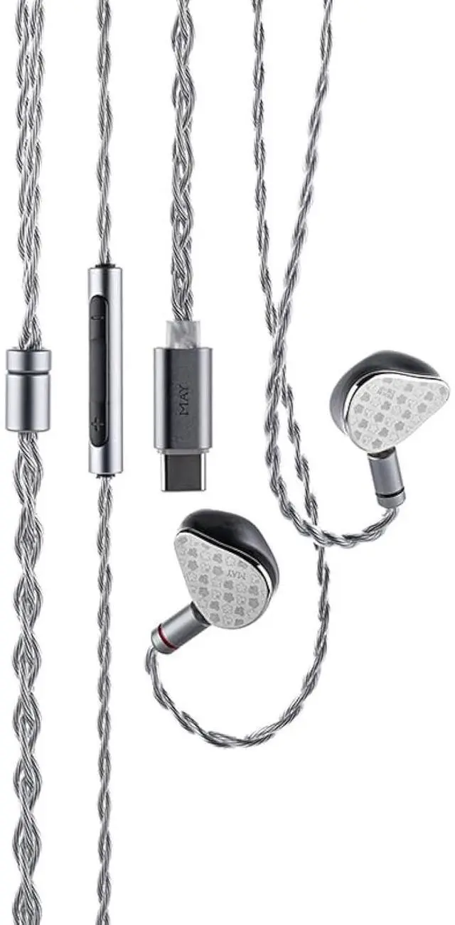 Main image of May DSP Earphone USB-C DSP Dynamic+Planar Driver Hybird in-Ear Earbuds with Interchangeable Cable