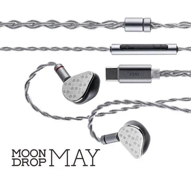 Alt view image 3 of 7 - May DSP Earphone USB-C DSP Dynamic+Planar Driver Hybird in-Ear Earbuds with Interchangeable Cable