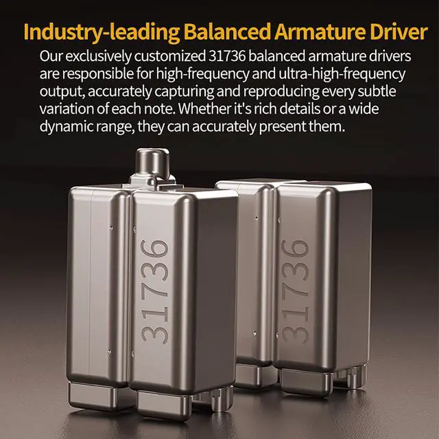 Alt view image 6 of 7 - KZ ZS10 PRO 2 in Ear Monitor Headphones with 4-Level Tuning Switch, 1DD+4BA Hybrid Gaming Earbuds, HiFi Audiophile IEM Earphones, Studio-Grade Sound for Musicians/Stage Monitoring (Black Without Mic)