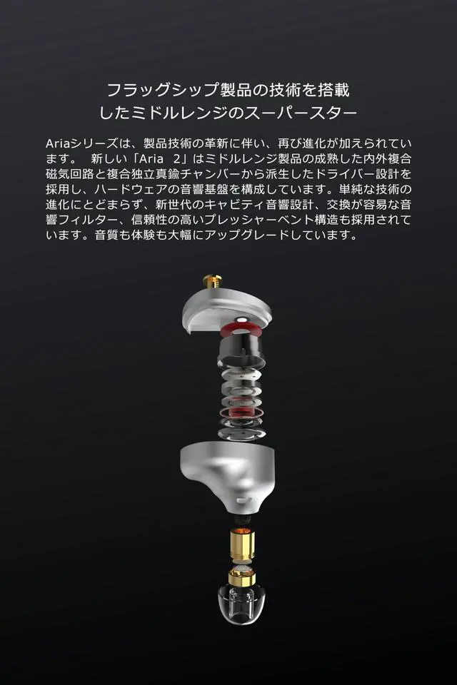 Alt view image 3 of 7 - ARIA 2 in-Ear Headphone with 0.78 2 Pin Cable
