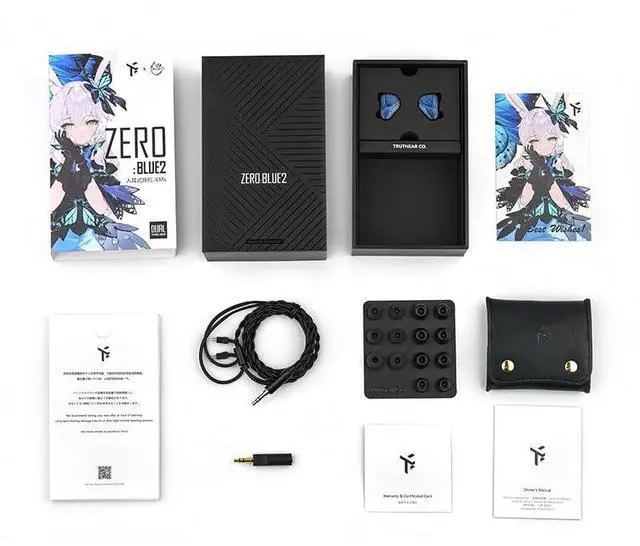 Alt view image 4 of 7 - x Crinacle Zero:BLUE2 Dual Dynamic Drivers in-Ear Headphone with Detachable Cable (3.5mm)