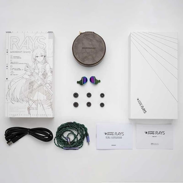 Alt view image 5 of 7 - Rays Gaming Earphones USB-C DSP Game Sound Card lEMs Co-Tuned with Many Professional Players