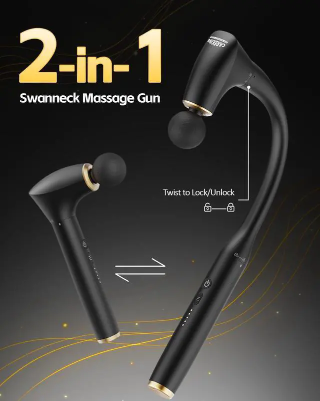 Alt view image 4 of 7 - 2-in-1 Detachable Percussion Massage Gun with Extension Handle, Back Massager for Pain Relief Deep Tissue Muscle Massager for Arm Shoulder Lower Back Thigh Waist, Gifts for Women , FSA-HSA Eligible