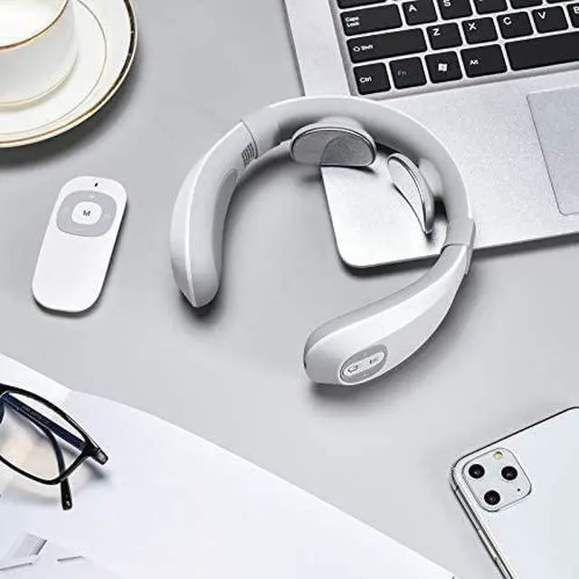 Alt view image 6 of 7 - Neck TENS Machine with Heat, Electric Neck Massager for Pain Relief, 15 Levels Deep Tissue Massage, Portable and Soothing, FSA or HSA Eligible