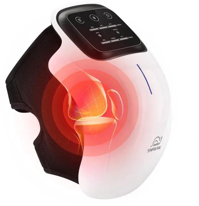 Main image of Cordless Knee Massager with Heat, Red Light & 3 Vibration Modes & 3 Heating Levels, Heating Pad for Knee Pain,Gifts for Men, Women, Heated Knee Wrap