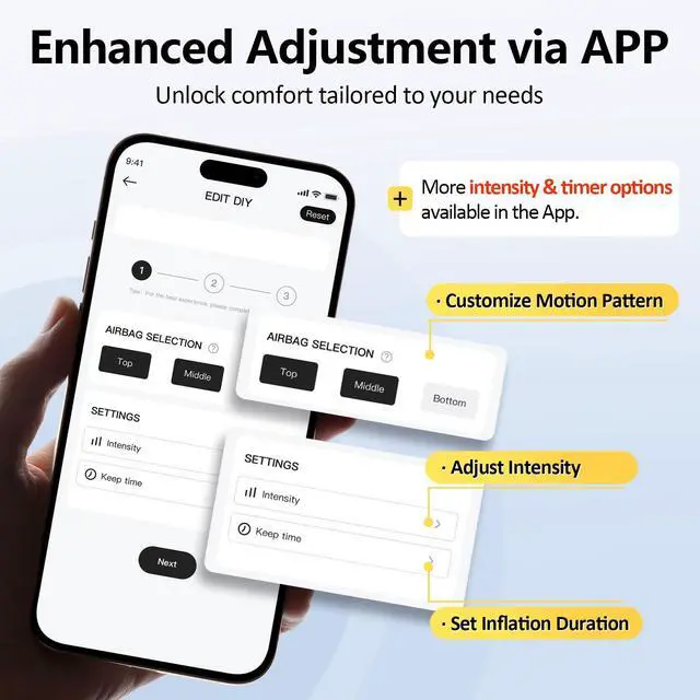 Alt view image 6 of 7 - Cordless Calf Massager for Circulation and Pain Relief, FSA Eligible HSA Portable Leg Massage with Heat and Compression, Birthday Gift for Men Women Seniors, Recovery for RLS, Edema, Muscles