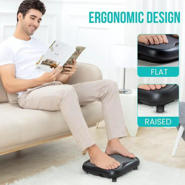 Alt view image 6 of 7 - Shiatsu Foot Massager with Heat, Washable Cover Kneading Foot & Back Massager, Heated Feet Warmer, Electric Feet Massager Machine for Plantar Fasciitis