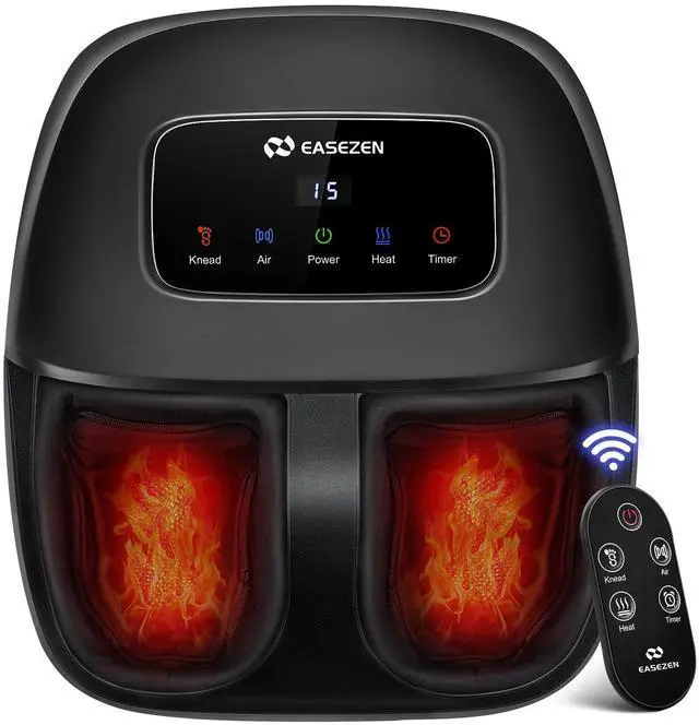 Main image of Foot Massager Machine with Heat, Shiatsu Foot Massager with Remote, 2026 Upgraded Deep Kneading, for Plantar Fasciitis, Neuropathy, Birthday Gifts for Women Mom Men Dad, Up to Foot Size 14