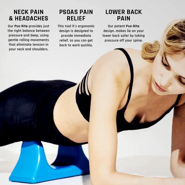 Alt view image 5 of 7 - Psoas Muscle Release Tool  Made in USA, Patented Deep Tissue Massage Device for Your Back, Hip Flexor & Trigger Point Relief, Night Black