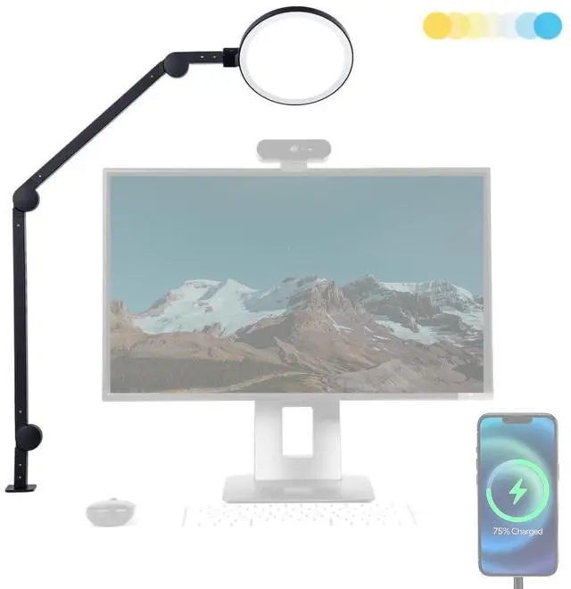 Main image of Edge Light 2.0 Bi-Color LED Desk Lamp - Black