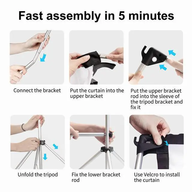 Alt view image 7 of 7 - Projector Screen with Stand,  100 inch Portable Foldable Projection Screen with Aluminum Alloy Stand Outdoor Movie Screens with Carrying Bag for Home Theater Camping and Recreational Events