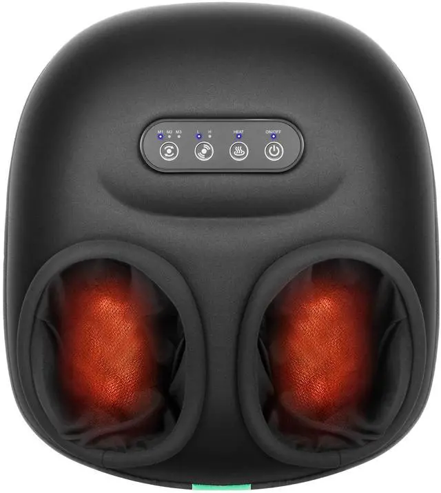 Main image of Foot Massager Machine with Heat, Rolling, Deep Kneading, Shiatsu Foot Massager for Delivers Pain Relief, Tired, Plantar Fasciitis, Gift for Women Mom Men Fits Up to 13"