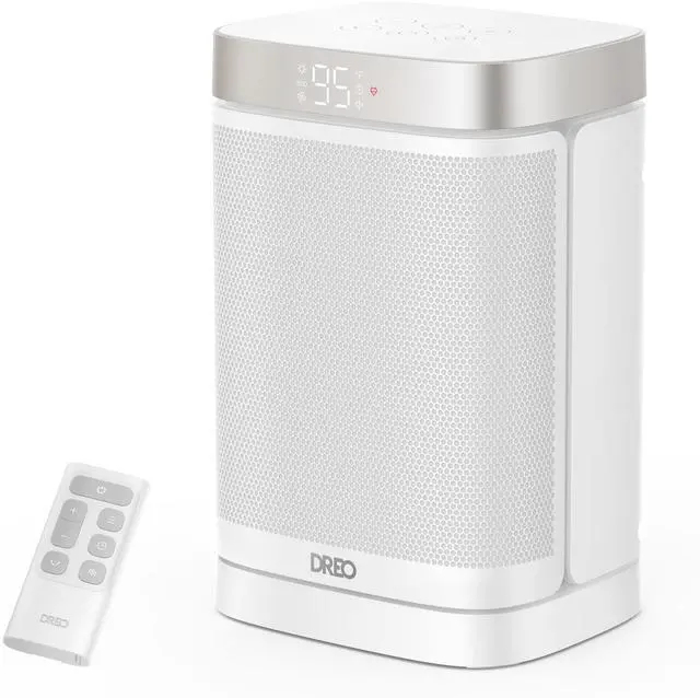 Main image of Atom One Space Heater with Remote, 70°Oscillating Electric Heaters with Digital Thermostat, 1500W PTC Ceramic Heater, 12h Timer, Quiet Safety Heating, Portable Heater for Home Office