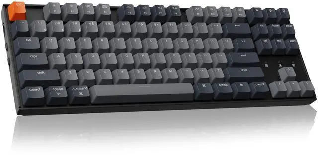 Main image of K8 Tenkeyless Wireless Mechanical Keyboard for Mac, White Backlight, Bluetooth, Multitasking, Type-C Wired Gaming Keyboard for Windows with Brown Switch