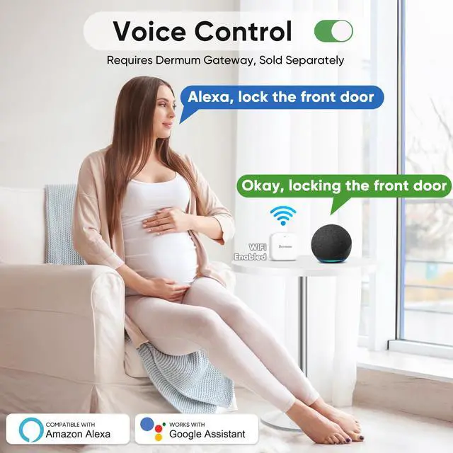 Alt view image 5 of 7 - Keyless Entry Fingerprint Digital Smart Lock with Handle & Keypad: Electronic/Electric Lock with Code, App Control Biometric Deadbolt Door Knob for Front, Interior, Exterior & Bedroom Door (Silver)