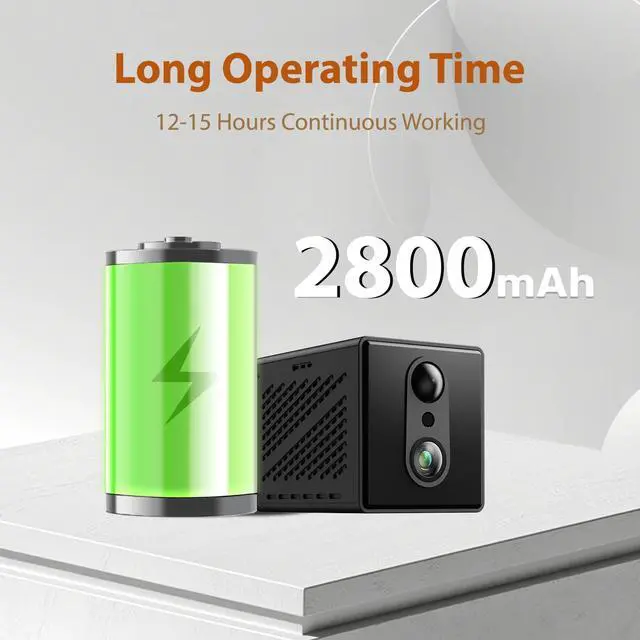 Alt view image 3 of 7 - 4K Mini Wireless 5G Camera WiFi Indoor Home HD Micro Security Camera, Small Dog Nanny Cam Pet Baby Car Outdoor Cameras, 100 Days Battery Life 150 angle Night Vision Motion Detection Cloud & SD Storage