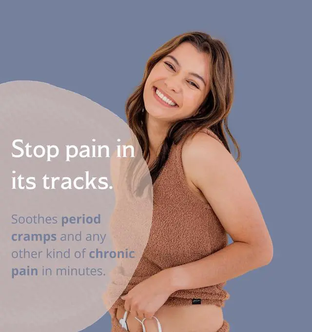 Alt view image 2 of 7 - Pixie Period Pain Relief Device - Best PMS Relief Simulator with TENS Technology - Thinnest Wearable Tens Unit - Unnoticeable Under Clothes - Menstrual Cramp Comfort for Feminine Care