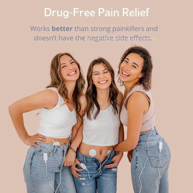 Alt view image 4 of 7 - Pixie Period Pain Relief Device - Best PMS Relief Simulator with TENS Technology - Thinnest Wearable Tens Unit - Unnoticeable Under Clothes - Menstrual Cramp Comfort for Feminine Care