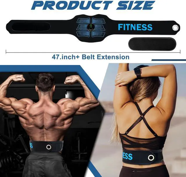 Alt view image 5 of 7 - FDA Cleared - MHD TENS Muscle Stimulator - Dual TENS & PMS Functions, 12 Programs for Easy Abs Muscle Stimulation and Activation, Home Gym Use