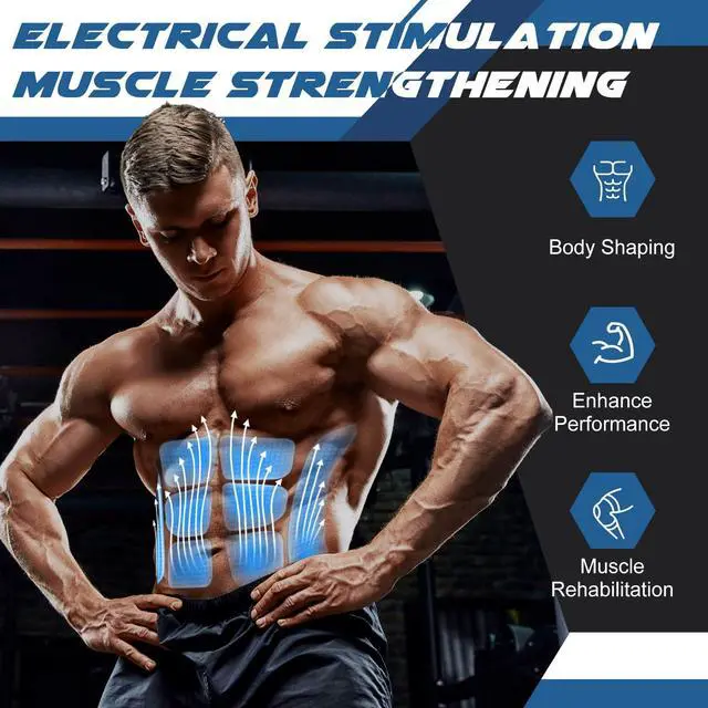 Alt view image 2 of 7 - FDA Cleared - MHD TENS Muscle Stimulator - Dual TENS & PMS Functions, 12 Programs for Easy Abs Muscle Stimulation and Activation, Home Gym Use