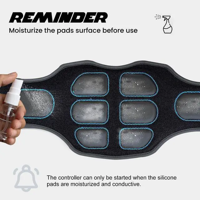 Alt view image 7 of 7 - FDA Cleared - MHD TENS Muscle Stimulator - Dual TENS & PMS Functions, 12 Programs for Easy Abs Muscle Stimulation and Activation, Home Gym Use