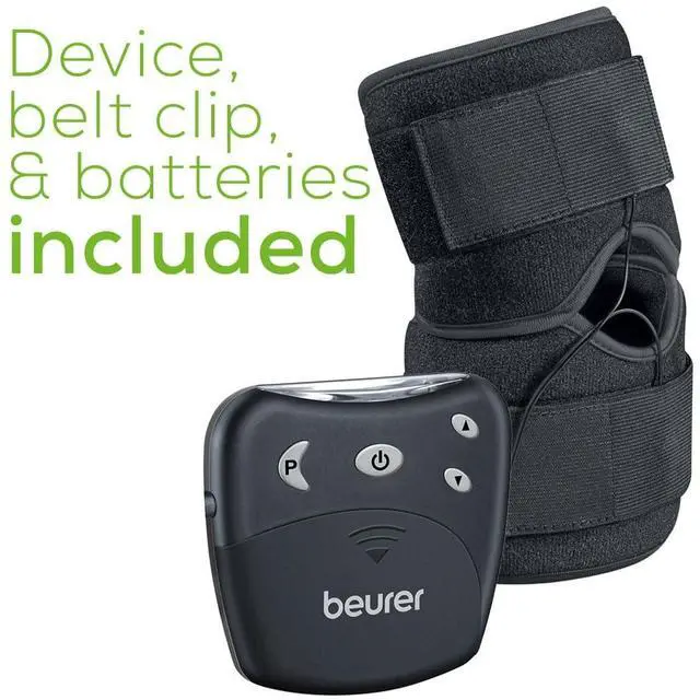 Alt view image 7 of 7 - EM29 2-in-1 Knee and Elbow TENS Machine for Pain Relief with 20 Intensity Levels, 4 Programs, and Reusable Water Contact Electrodes, Digital Muscle Stimulator Device
