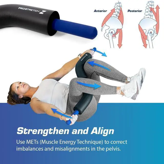 Alt view image 5 of 7 - Z, Innovative Stretching and Alignment Device to Enhance Flexibility and Range of Motion in Hip Flexors, Piriformis, Glutes, and Lower Back for Pain Relief
