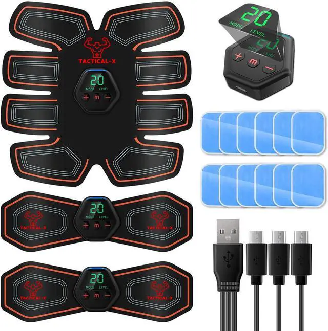 Main image of Abs Stimulator Military Grade, Vital Flex Core Ab Stimulator Military Grade, MHD TENS - Ab Stimulator and for Easy Abs Muscle Stimulation and Muscle Activation, Ideal Home Gym Device,Unisex