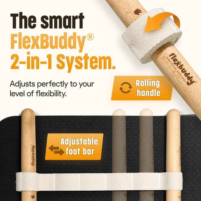 Alt view image 3 of 7 - ® Stretching Tool  2-in-1 Flexibility & Back Trainer | Daily Mobility & Pain Relief | Compact Stretch Aid for Home, Office & Gym