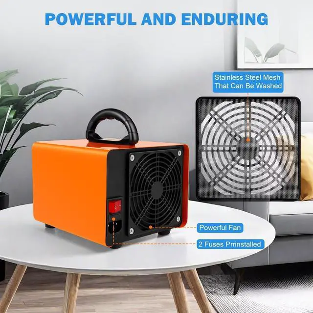 Alt view image 3 of 7 - Ozone Generator 160,000mg/h, Ozone Machine Odor Removal Ozone Odor Eliminator Ozonator Air Ionizer Deodorizer for Home/Car/Smoke/Pet Odor