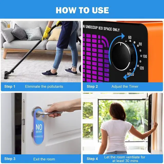 Alt view image 5 of 7 - Ozone Generator 160,000mg/h, Ozone Machine Odor Removal Ozone Odor Eliminator Ozonator Air Ionizer Deodorizer for Home/Car/Smoke/Pet Odor