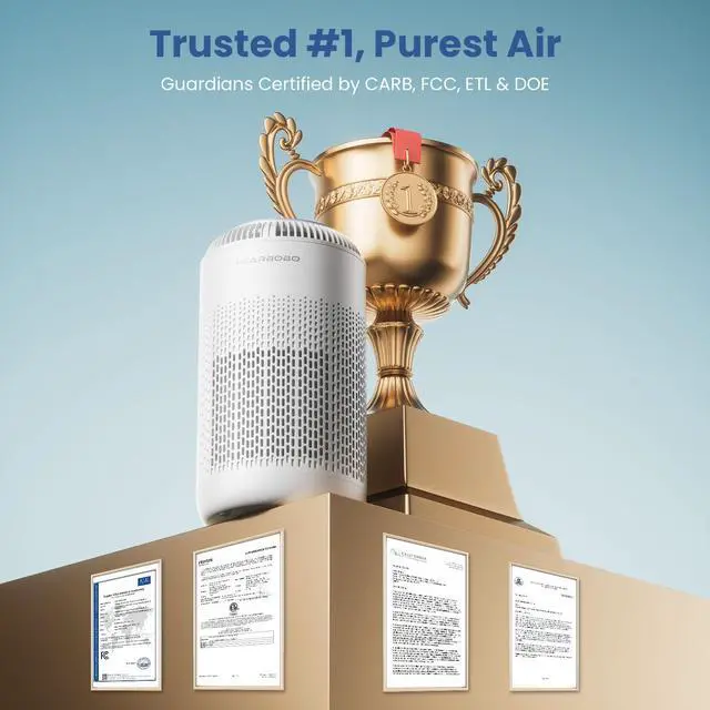 Alt view image 5 of 7 - H13 True HEPA Air Purifiers for Home Large Room up to 1350 ft² with Aromatherapy,  Air Cleaner for Pets Bedroom  Removes Dust, Smoke, Odors, Pollen, Quiet for Office & Allergy Relief