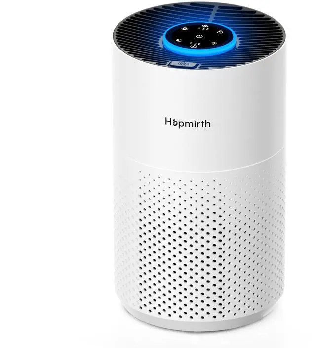 Main image of Upgraded Air Purifiers for Bedroom & Home with H14 True HEPA Filter, Covers Up to 1080ft², 360° Air Intake, Quiet Pet Air Purifier, Fragrance & Timer,Removes Smoke, Pet Dander & Pollen,White