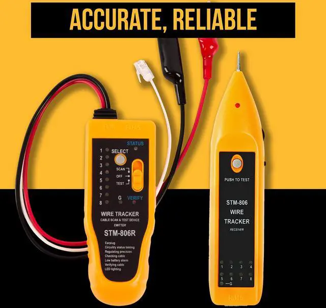 Alt view image 6 of 7 - Professional Network Tool Kit 15 In 1 - RJ45 Crimper Tool Cat 5 Cat6 Cable Tester, Gauge Wire Stripper Cutting Twisting Tool, Ethernet Punch Down Tool, Screwdriver, Knife