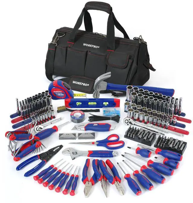 Main image of 322-Piece Home Repair Tool Kit With Carrying Bag - Basic Household Hand Tools