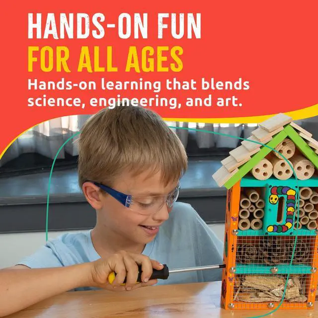 Alt view image 3 of 6 - Deluxe Kids Tool Set, Real Tools with Leather Tool Belt & Tool Box, Beginner Tool Kit for Boys & Girls Ages 4-6 & Up, Brown Ultimate Tool Set