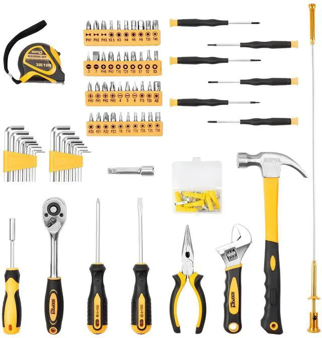 Alt view image 4 of 7 - 159 Piece tool box, Tool Set for Mechanic and Car, General Household Home Tool Kit, Basic Tool Kit for Home Auto Repair, with Storage Case