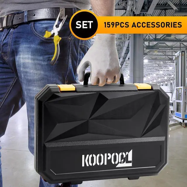 Alt view image 6 of 7 - 159 Piece tool box, Tool Set for Mechanic and Car, General Household Home Tool Kit, Basic Tool Kit for Home Auto Repair, with Storage Case