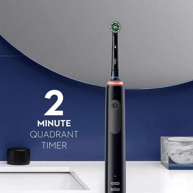 Main image of Smart 1500 Electric Power Rechargeable Battery Toothbrush, Black