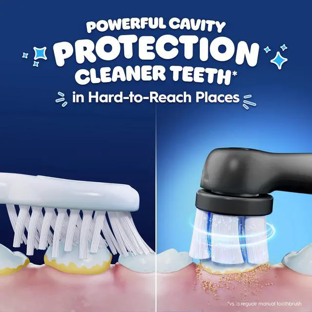 Alt view image 2 of 7 - iO Kids Limited Rechargeable Electric Powered Toothbrush, Spiderman with 1 Gentle Care Brush Head - Automatic Pressure Sensor to Protect Gums - 3 Cleaning Settings - 2 Min Music Timer