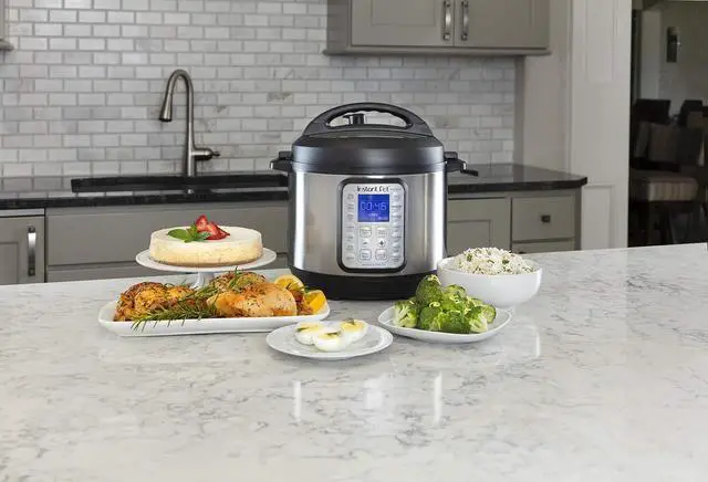 Alt view image 2 of 7 - Duo Plus 9-in-1 Multicooker, Pressure Cooker, Slow Cook, Rice Maker, Steamer, Sauté, Yogurt, Warmer & Sterilizer, Includes App with Over 800 Recipes, Stainless Steel, 6 Quarts
