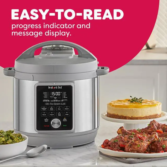 Alt view image 3 of 7 - , 6-Quart Whisper Quiet 9-in-1 Electric Pressure Cooker, Slow Rice Steamer, Sauté, Yogurt Maker, Warmer & Sterilizer, Free App with 800+ Recipes, Stainless Steel