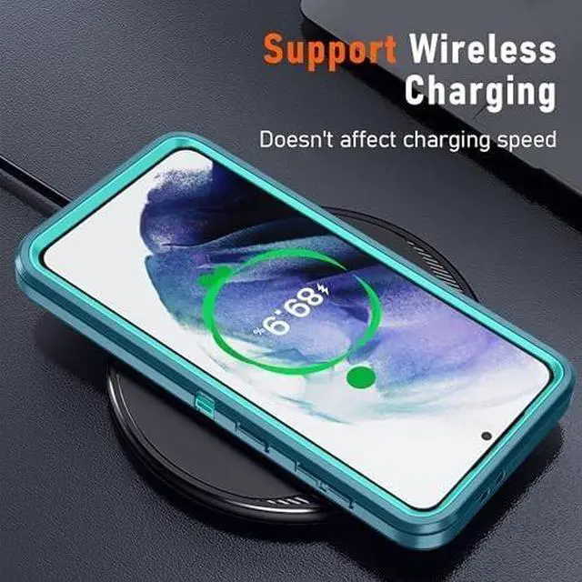 Alt view image 5 of 6 - Military Grade Shockproof Case for Galaxy S21 Plus with 2Pcs HD Screen Protector