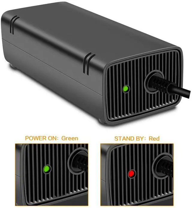 Alt view image 5 of 7 - For Microsoft Xbox 360 Slim 360S Power Supply Adapter Brick Charger Power Cord